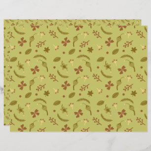 Blume der Volkskunst grün