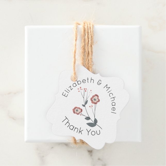 Blume der Wälder in Woodland Vielen Dank Kraft Fev Geschenkanhänger (Beispiel)