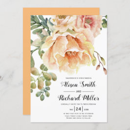 Blume der Wasserfarben Einladung