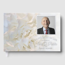 Blume der weißen Nelke Gästebuch