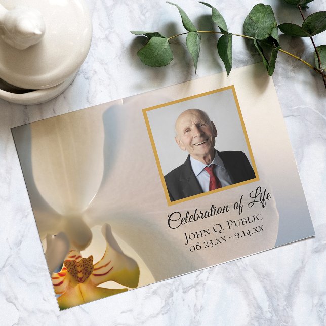 Blume der Weißen Orchidee Einladung (Von Creator hochgeladen)