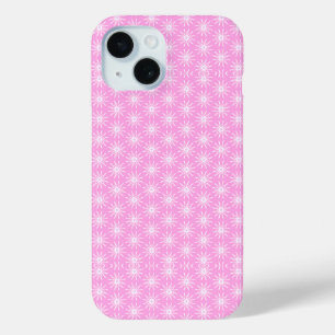 Blume der weißen Sternexplosion auf rosa Case-Mate iPhone Hülle