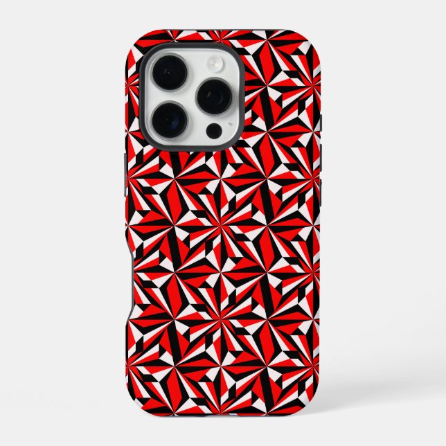Blume der Wüste in Rot iPhone 16 Pro Hülle (Rückseite)