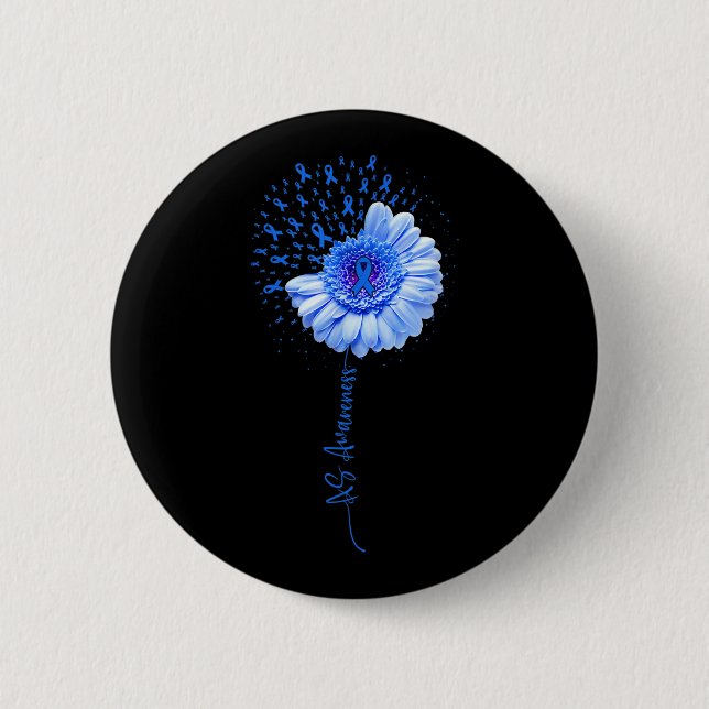 Blume des Ankylosierenden Spondylitis Button (Vorderseite)
