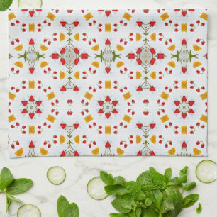 Blume des Atomkerns Vintag Geschirrtuch