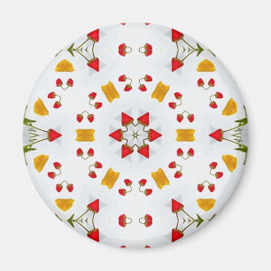 Blume des Atomkerns Vintag Magnet