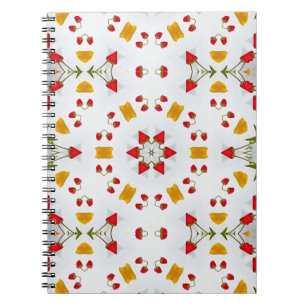 Blume des Atomkerns Vintag Notizblock