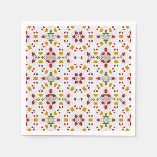 Blume des Atomkerns Vintag Serviette (Vorderseite)