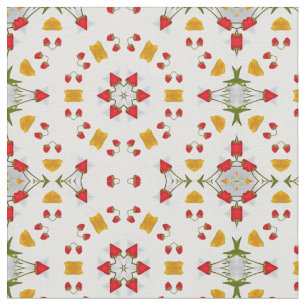 Blume des Atomkerns Vintag Stoff