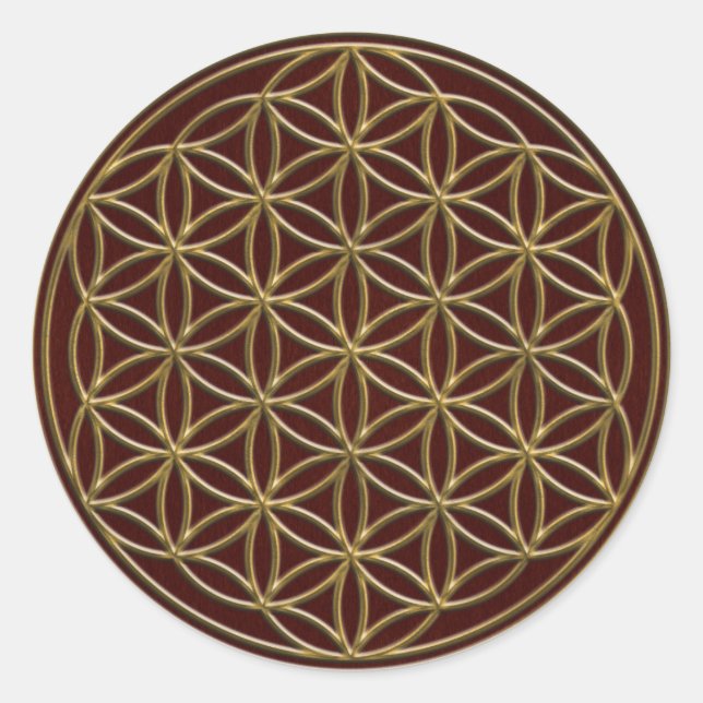 Blume des Aufklebers Runder Aufkleber (Vorderseite)
