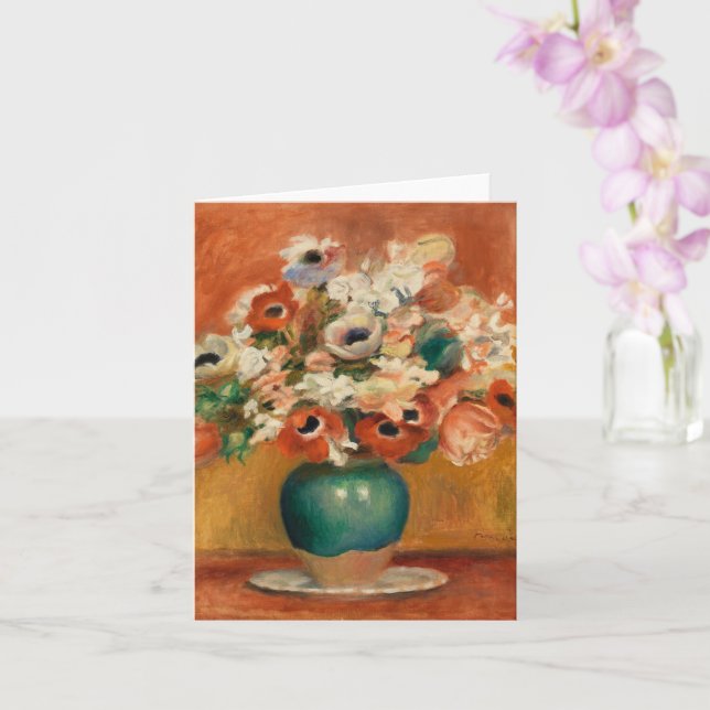Blume des Augusts Renoir, Kunst Karte (Orchidee)