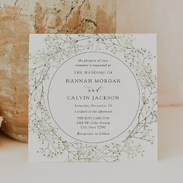Blume des Babyatemens zum Hochzeitsempfang Einladung