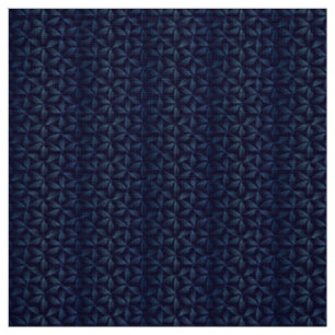 Blume des blauen Lebensmusters Stoff