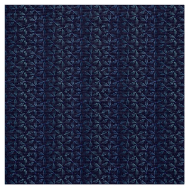 Blume des blauen Lebensmusters Stoff (Muster)