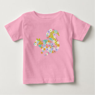 Blume des Blumeneichhörnchens Hübsch Baby T-shirt