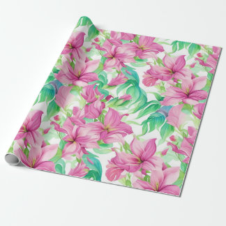 Blume des Blumenmusters Puakenikeni Geschenkpapier
