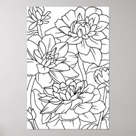 Blume des erwachsenen Lotus 1 Poster