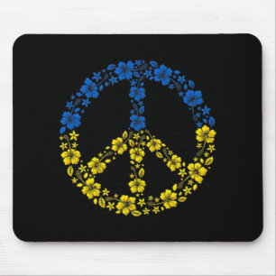 Blume des Friedens in der Ukraine Mousepad