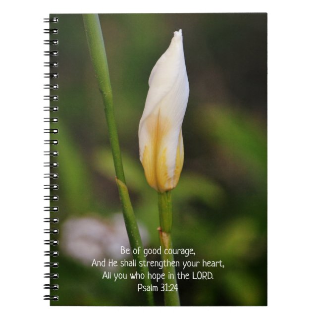 Blume des Glaubens Courage Prayer Journal Notizblock (Vorderseite)