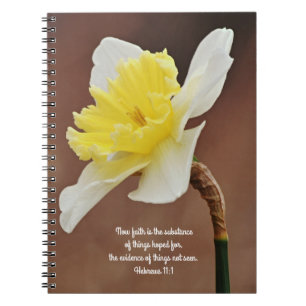 Blume des Glaubens Daffodil Evidence Prayer-Notebo Notizblock