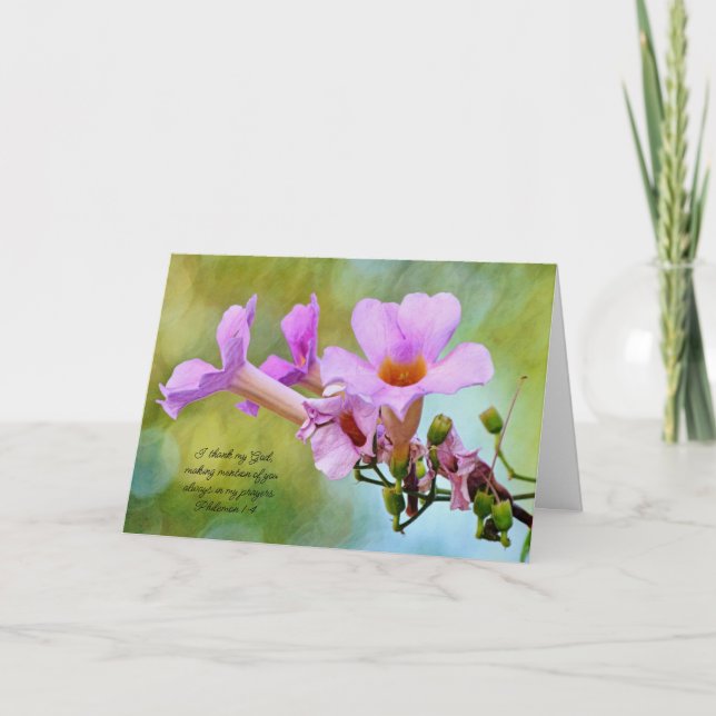 Blume des Glaubens, Denken und Gebet Karte (Vorderseite)