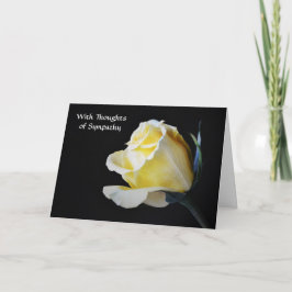 Blume des Glaubens Ivory Rose Sympathie Karte