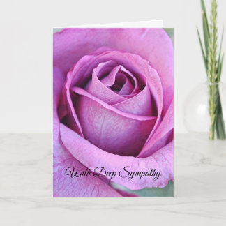 Blume des Glaubens Lila Rose Sympathiekarte Karte