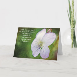 Blume des Glaubens Micah 7:7 Note Card Karte