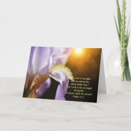 Blume des Glaubens Psalm 27:1 Note Card Karte