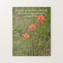Blume des Glaubens Psalm Wildblume Puzzle