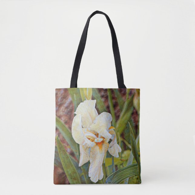 Blume des Glaubens Sprichwörter Iris-Tasche Tasche (Vorderseite)