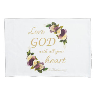 Blume des Glaubens von Frauen: Liebe GOD mit dem g Kissenbezug
