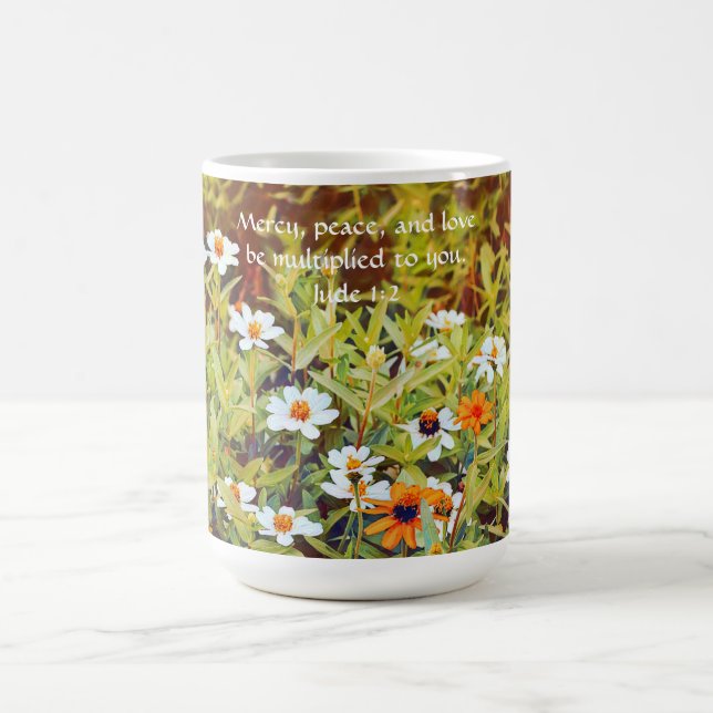 Blume des Glaubens Zinnia Garden Tasse Cup (Mittel)