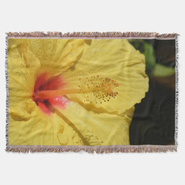Blume des hawaiianischen Hibiskus Decke (Vorderseite)