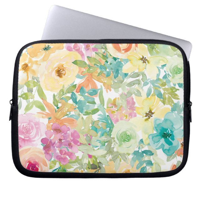 Blume des Herzens Laptopschutzhülle (Vorderseite)