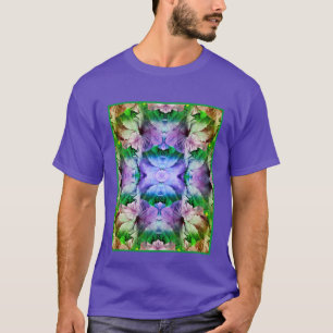 Blume des Hibiskus multipliziert mit dem Abstrakte T-Shirt