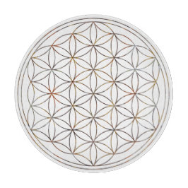 Blume des Leben-Kristallgitters (V-Elemente) Schneidebrett