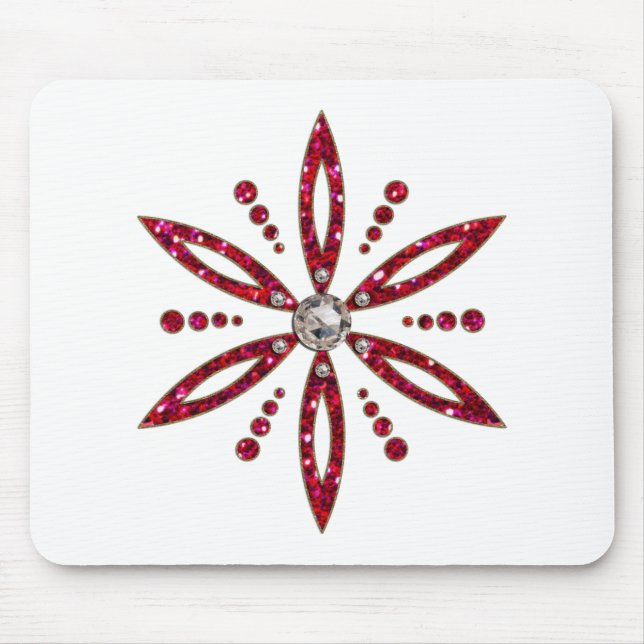 Blume des Lebens - Aphrodite Amulett Mousepad (Vorne)