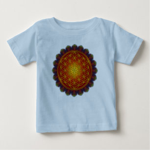 Blume des Lebens - Apophysis Mandala I + Ihre Idee Baby T-shirt