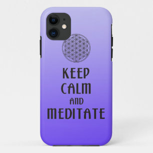 Blume des Lebens - BEHALTEN KALM und MEDITAT Case-Mate iPhone Hülle