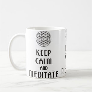 Blume des Lebens - BEHALTEN KALM und MEDITAT Kaffeetasse