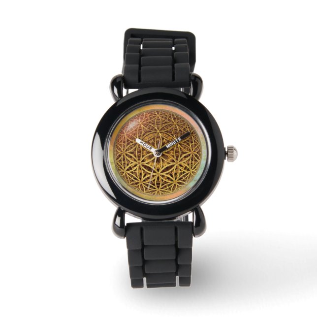 Blume des Lebens / Blume des Lebens - Ballgitter G Armbanduhr (Vorderseite)