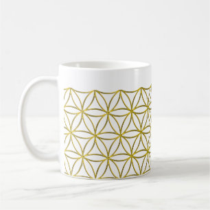 Blume des Lebens / Blume des Lebens - Gratgold Kaffeetasse