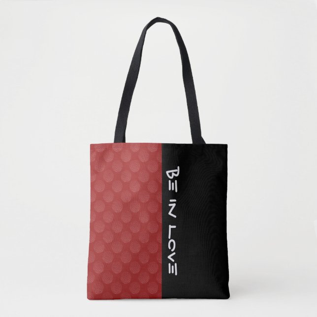 Blume des Lebens / Blume des Lebens - Muster rot Tasche (Vorderseite)