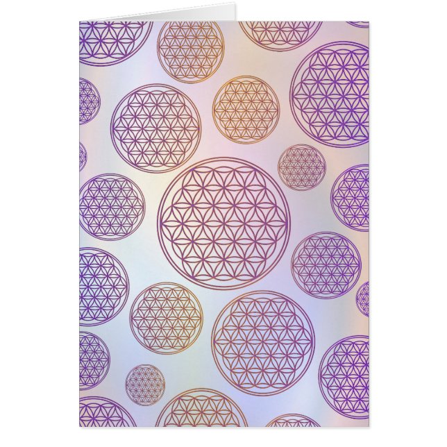 Blume des Lebens / Blume des Lebens - Muster viole (Vorne)