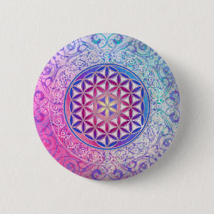 Blume des Lebens / Blume des Lebens - Ornament V Button