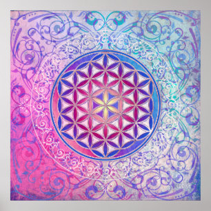 Blume des Lebens / Blume des Lebens - Ornament V Poster