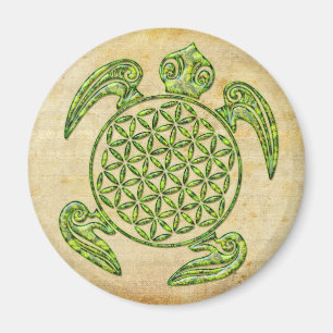 Blume des Lebens / Blume des Lebens - Schildkröte Magnet