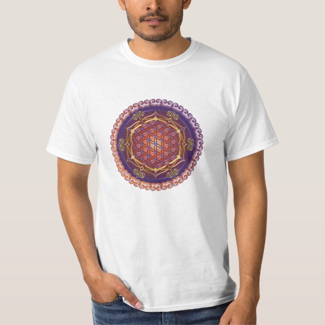 BLUME DES LEBENS/Blume DES Lebens - verzieren Sie T-Shirt (Vorderseite)