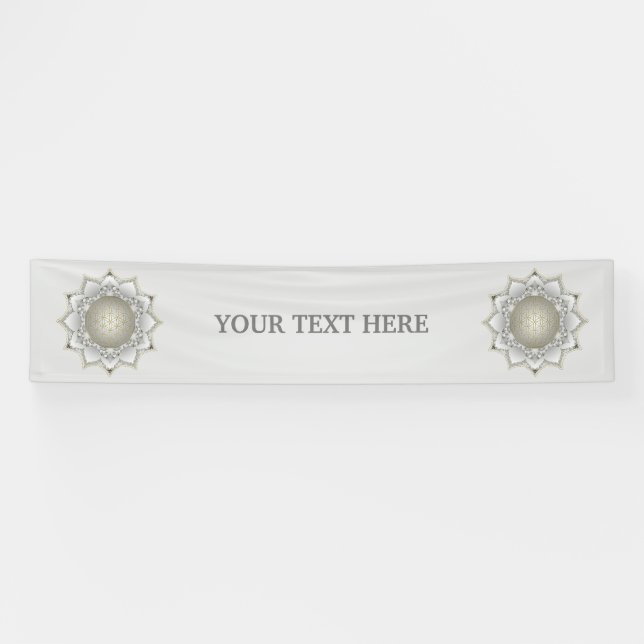 Blume des Lebens - Blüten Mandala 1 Banner (Horizontal)